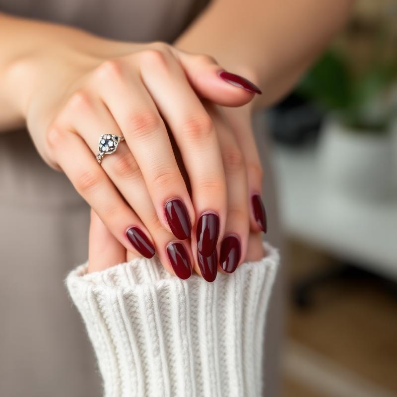 Manicure vermelha