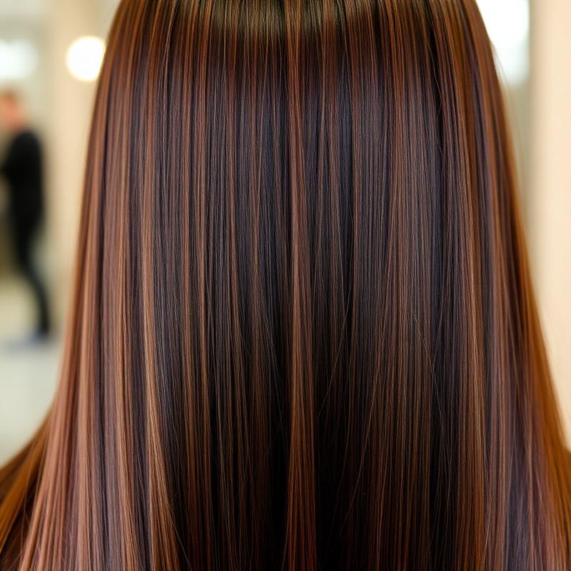 Cabelo liso e brilhoso